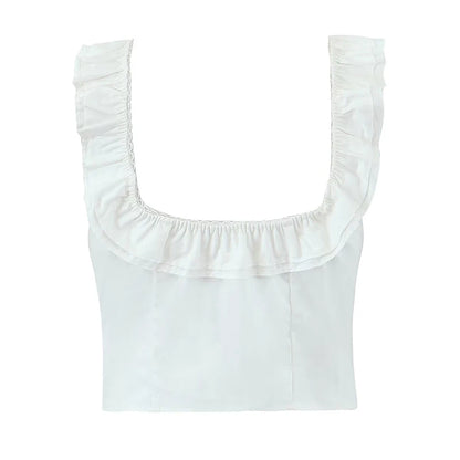 DAISY RUFFLE CROP TANK
