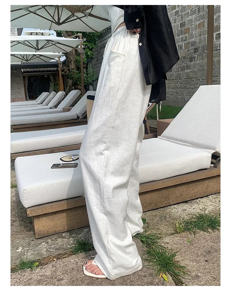 NICOLE LINEN PANTS