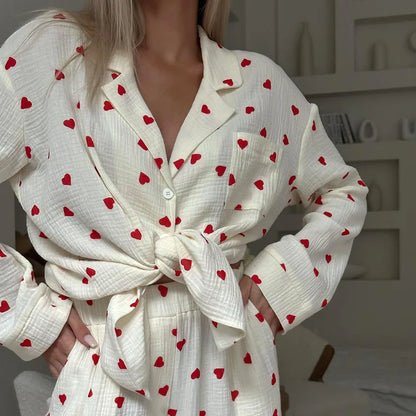 MUSLIN PAJAMA SET 2-PIECE